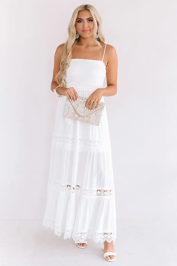 European Vibes Smocked Maxi Dress