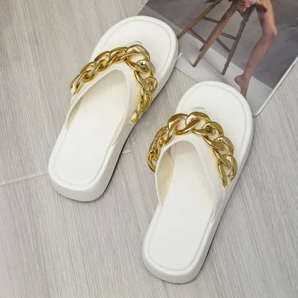 Purpdrank - White Casual Patchwork Solid Color Round Comfortable Shoes